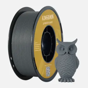 Kingroon PLA Filament 1,75 mm, PLA 3D-printerfilament dimensionsnøjagtighed +/- 0,03 mm, – Sølv PLA