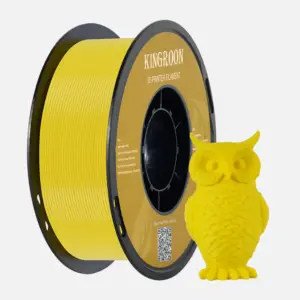 Kingroon PLA Filament 1,75 mm, PLA 3D-printerfilament dimensionsnøjagtighed +/- 0,03 mm, – Gul PLA